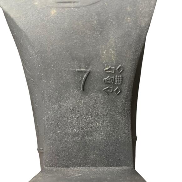 JEFFREY CAMPBELL Matte Black Rainy‎ Day Rain Boots Women's Size 7 - Picture 5 of 7